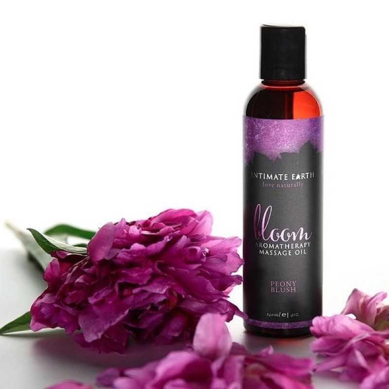 Intimate Earth Bloom Aromatherapy Massage Oil 120ml - Peony Blush